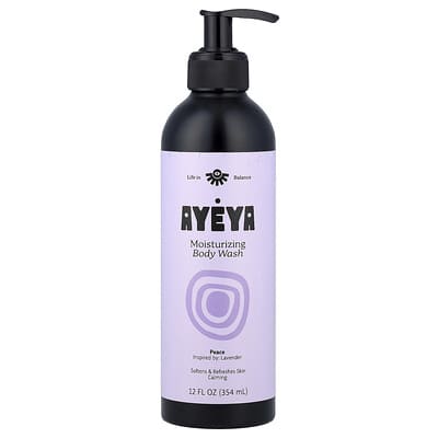 Увлажняющий гель для душа Ayeya Lavender, 12 fl oz (354 ml)