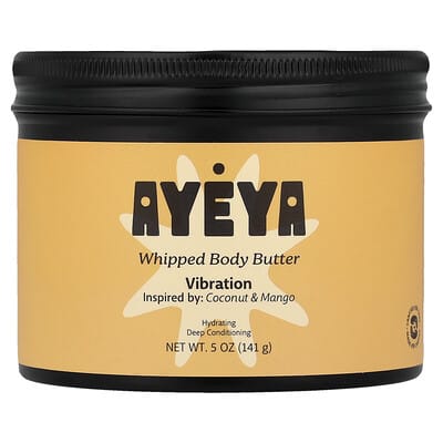 Масло для тела Ayeya Whipped Body Butter, Coconut Mango, 5 oz