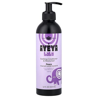 Детский кондиционер и увлажняющий крем Ayeya Lavender 12 fl oz