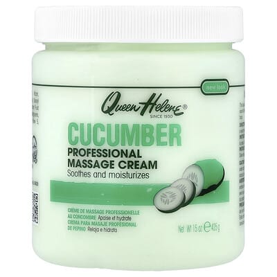 Professional Massage Cream, Cucumber, 15 oz (425 g)
