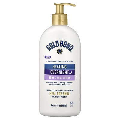 Лосьон для тела и лица Gold Bond Healing Overnight, 13 oz (368 g)