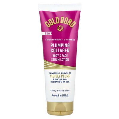 Сыворотка-лосьон Gold Bond Plumping Collagen, Cherry Blossom, 8 oz (226)