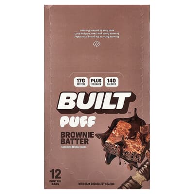 Протеиновые батончики Puff Brownie Batter 12 штук 1.41 oz (40 g) Each