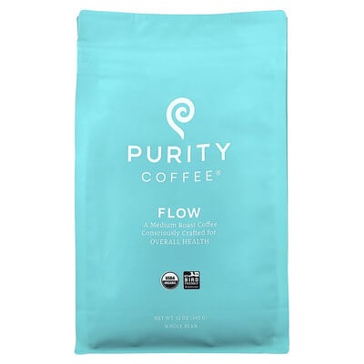 Flow, Whole Bean, Medium Roast, 12 oz (340 g)