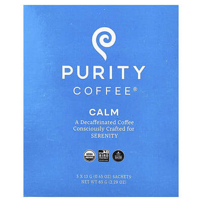 Calm, Sachet, Decaffeinated, 5 Sachets, 0.45 oz (13 g) Each