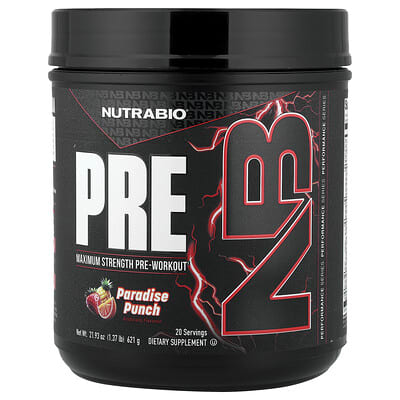 PRE-Workout, Paradise Punch, 1.37 lb (621 g)