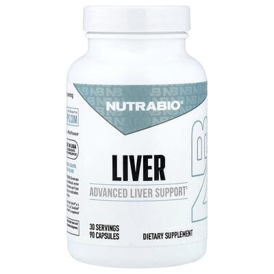 NutraBio добавки для печени, 90 капсул