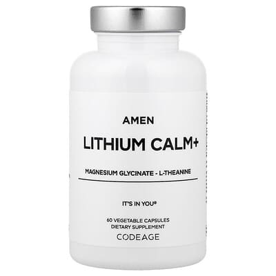 Amen Lithium Calm+, 60 Vegetable Capsules