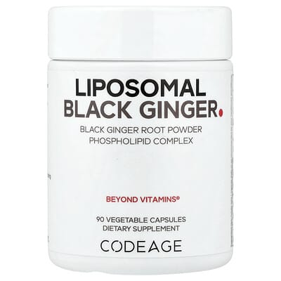 Липосомальный черный имбирь Codeage, 90 вегетарианских капсул (500 mg)