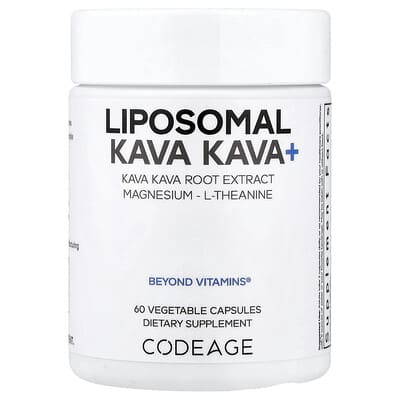 Liposomal Kava Kava+, 60 Vegetable Capsules