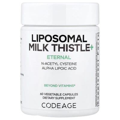 Eternal, Liposomal Milk Thistle+, 60 растительных капсул