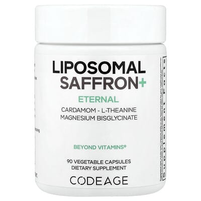 Eternal, Liposomal Saffron+, 90 Vegetable Capsules