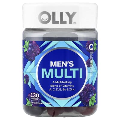 Мужские мармеладные витамины OLLY Blackberry Blitz, 130 шт