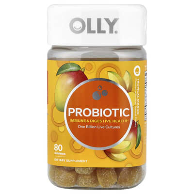 Пробиотические мармеладки Tropical Mango, 80 шт.