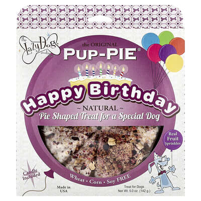 Lazy Dog Cookie Pup-Pie® лакомство для собак Happy Birthday, 5 oz (142 g)