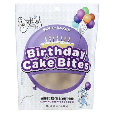 Натуральные лакомства для собак, Birthday Cake Bites, 5 oz (141.74 g)