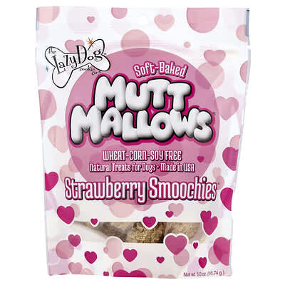 Лакомство для собак Mutt Mallows®, Strawberry Smoochies™, 5 oz (141.74 g)