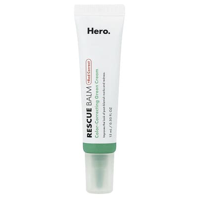 Бальзам Rescue Balm + Red Correct, корректирующий зеленый крем, 0.5 fl oz (15 ml)