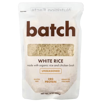 Белый рис с коллагеном и куриным бульоном Batch 8 oz