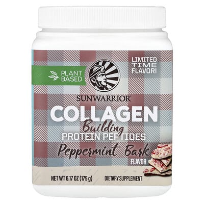 Растительный коллаген Sunwarrior, Peppermint Bark, 6.17 oz (175 g)