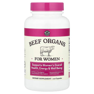 Beef Organs For Women, 120 Capsules