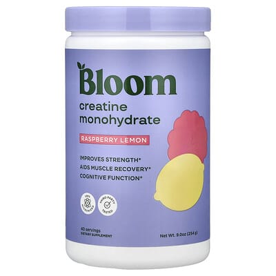 Creatine Monohydrate, Raspberry Lemon, 9 oz (254 g)