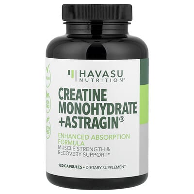 Creatine Monohydrate + Astragin®, 120 Capsules