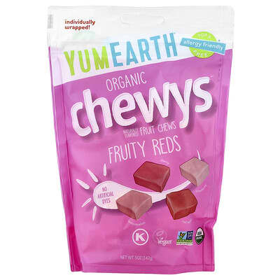 Organic Chewys™, Fruity Reds, 5 oz (142 g)
