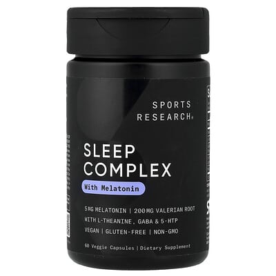 Sleep Complex с мелатонином, 60 вегетарианских капсул