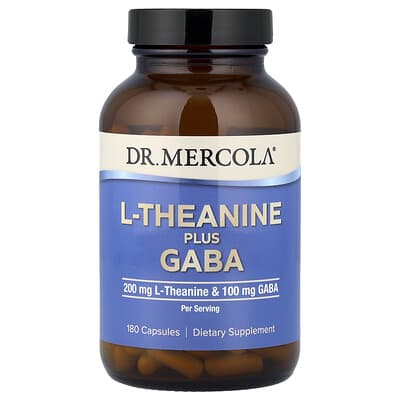 L-Theanine Plus GABA, 180 капсул