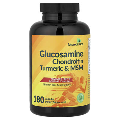 Glucosamine, Chondroitin, Turmeric & MSM, 180 капсул