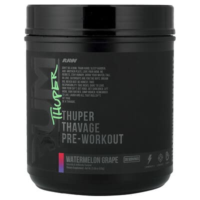 Bum, Thuper Thavage Pre-Workout, Watermelon Grape, 22.08 oz (626 g)