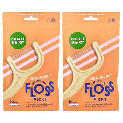Duopik™ Floss Picks, Unflavored, 100 Pack