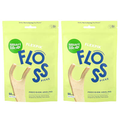 Flexpik™ Floss Picks, Mint, 100 Pack