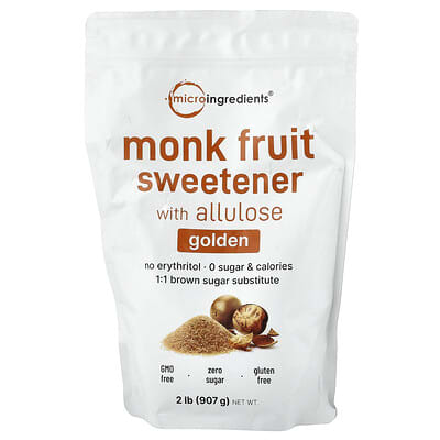 Monk Fruit Sweetener with Allulose, Golden, 2 lb (907 g)