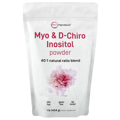 Myo & D-Chiro Inositol Powder, 1 lb (454 g)