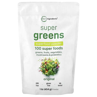Суперфуд Micro Ingredients Super Greens, Original, 1 lb