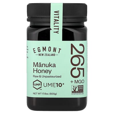 Мед Манука, натуральный и непастеризованный, UMF™10+, MGO 265+, 17.6 oz (500 g)