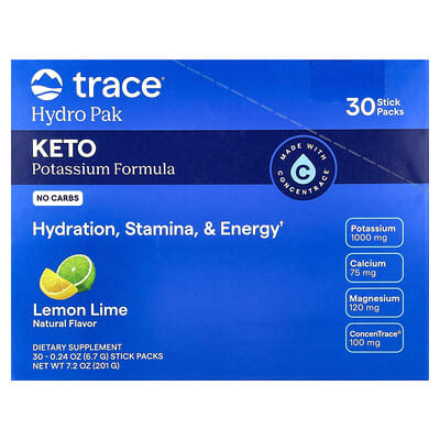 Hydro Pak Keto, Lemon Lime, 30 Stick Packs, 0.24 oz (6.7 g) каждый