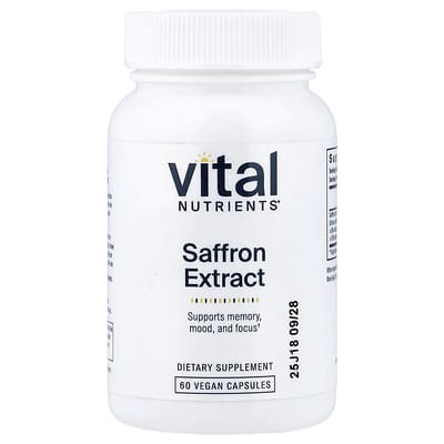Saffron Extract, 60 Vegan Capsules (15 mg per Capsule)