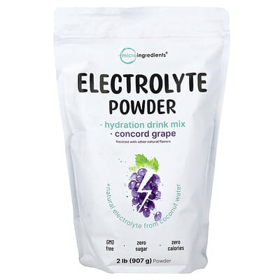 Electrolyte Powder, Concord Grape, 2 lb (907 g)