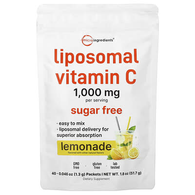 Liposomal Vitamin C, Lemonade, 40 Packets, 0.046 oz (1.3 g) Each