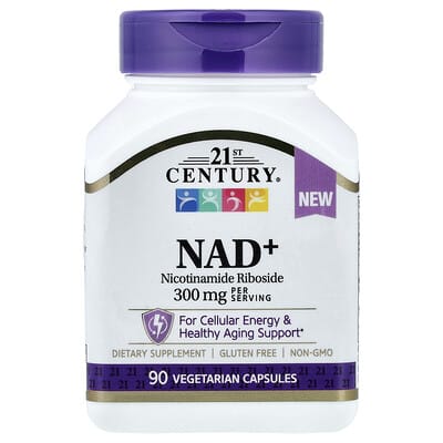 NAD+, 90 Vegetarian Capsules (100 mg per Capsule)