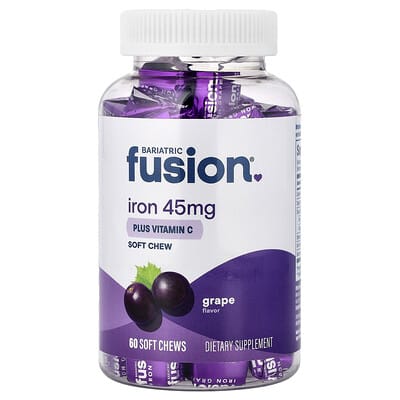 Iron Plus Vitamin C Soft Chew, Grape, 60 Soft Chews