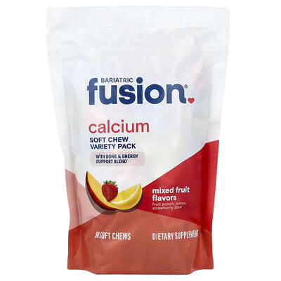 Calcium Soft Chew Variety Pack, Mixed Fruit, 90 Soft Chews