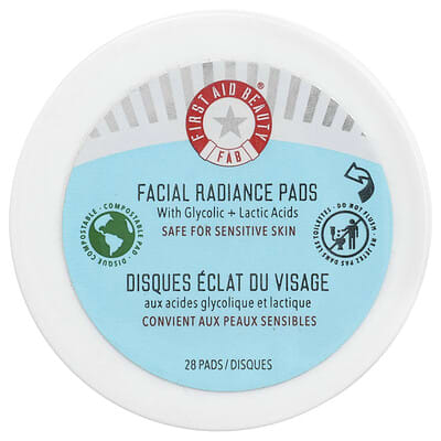 Facial Radiance Pads With Glycolic + Lactic Acids, 28 Pads