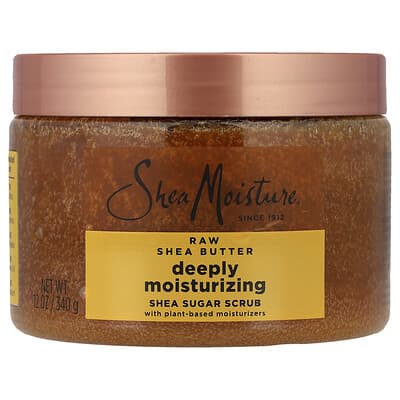 Скраб для тела SheaMoisture Shea Sugar Scrub, Deeply Moisturizing, Raw Shea Butter, 12 oz (340 g)