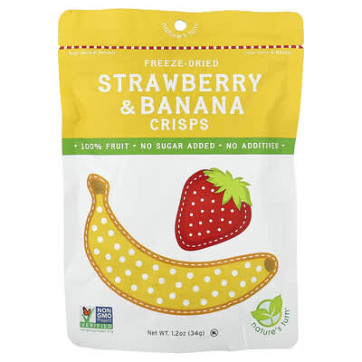 Freeze-Dried Strawberry & Banana Crisps, 1.2 oz (34 g)