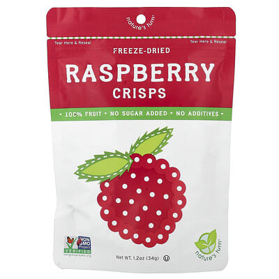 Freeze-Dried Raspberry Crisps, 1.2 oz (34 g)