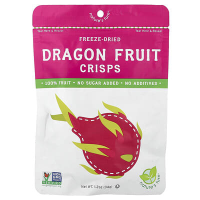 Freeze-Dried Dragon Fruit Crisps, 1.2 oz (34 g)